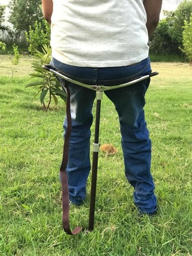 Leather shooting stick - shooting, with
